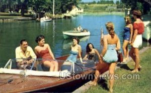 People by a Lake in Mexico, Missouri