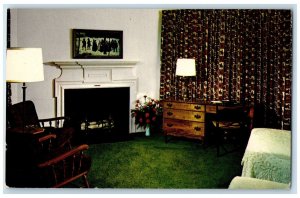 c1950 Lenox Motor Motel & Restaurant Room Lamp Boston Massachusetts MA Postcard