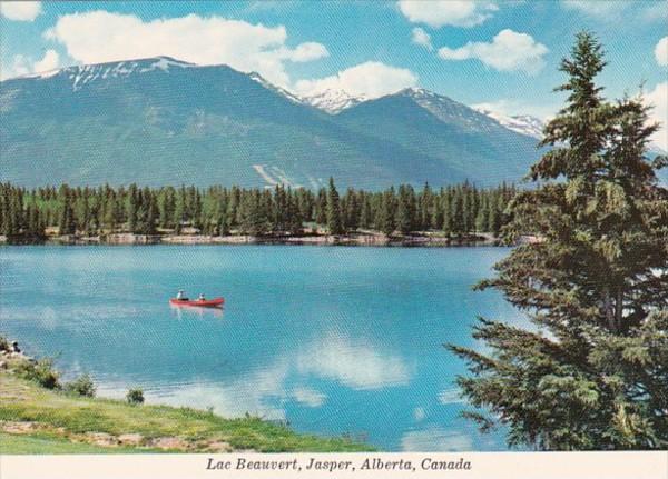 Canada Alberta Jasper View Of Lac Beauvert