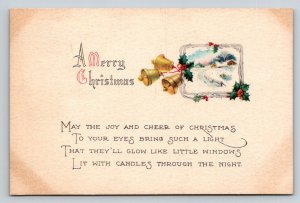 A Merry Christmas  Xmas  Greetings  Bells    Postcard