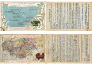 GEOGRAPHY FRANCE + COLONIES ADVERTISING CHOCOLATE 24 Vintage Postcards (L5217)
