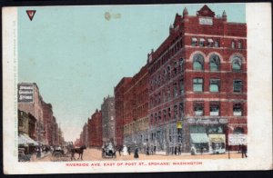 Washington SPOKANE Street View - Riverside Ave. East of Post St. Und/B Vintage