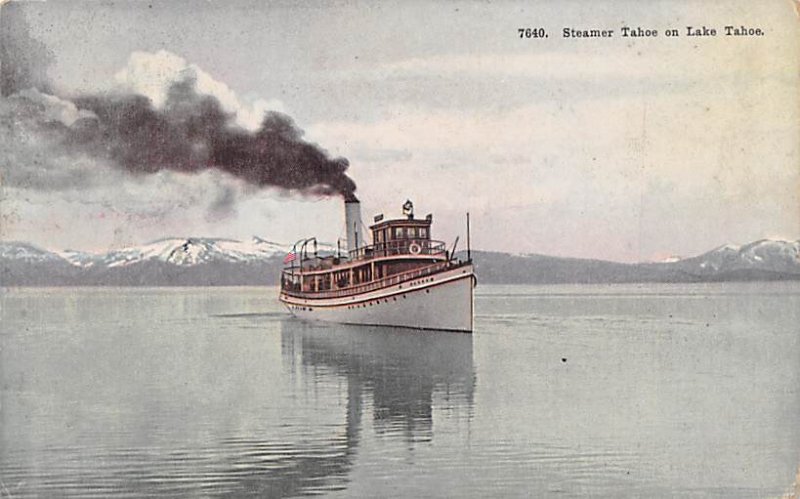 Steamer Tahoe Ferry Boats Ship 1922 