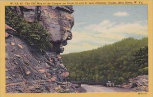 The Old Man Of The Canyon On Route 19 And  21 Near Chimney Corner New River W...