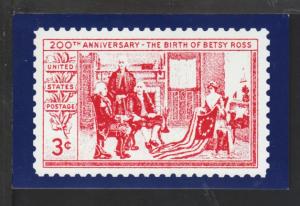 US Betsy Ross Stamp Postcard 