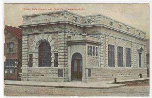 Citizens Safe Deposit Trust Bank Coudersport PA 1910c postcard