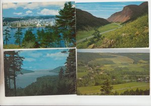 P2934, vintage postcards 4 view nova scotia canada, unused