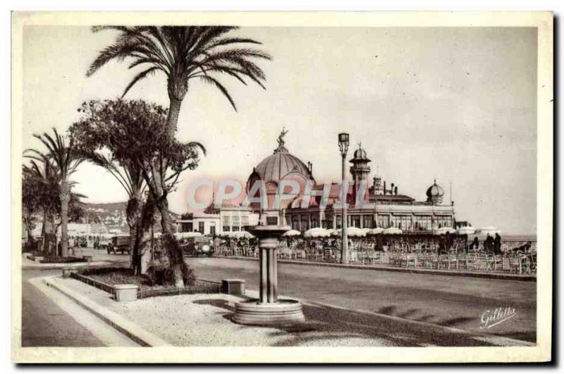 Postcard Old Nice Casino of the pier boardwalk