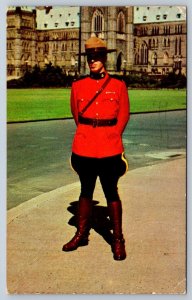 RCMP Royal Canadian Mounted Police, Parliament Hill Ottawa Ontario 1959 Postcard