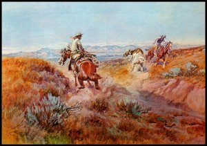 When Cows Were Wild,Charles Marion Russell Western Painting