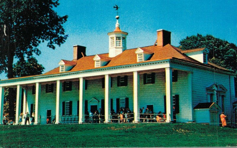 USA George Washington Mansion Mt Vernon Virginia Postcard 08.17