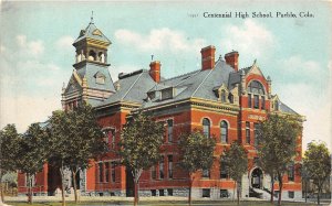 J16/ Pueblo Colorado Postcard c1910 Centennial High School Building  30