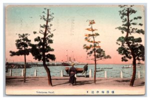 Yokohama Bund Japan H N Cook Belting Co Advertising 1911 DB Postcard V20