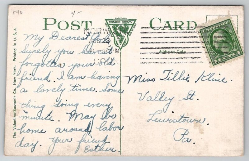 Norwich CT Women's Shack Tuberculosis Sanitarium Postcard H21