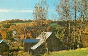 United States New England Farm 1974 barn