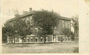 Kansas Great Bend High School Commercial 1909 RPPC Photo Postcard 22-4496