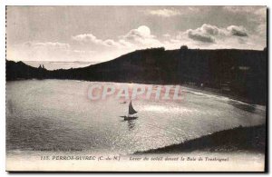 Old Postcard Perros Guirec C N before sunrise Bay Trestrignel