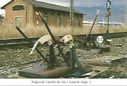 POSTAL 55164: Cambio vias de la estacion de Puigcerda. 1993