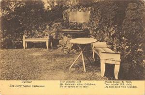 B23684 Weimar Sitz hinter githes gartenahus  germany