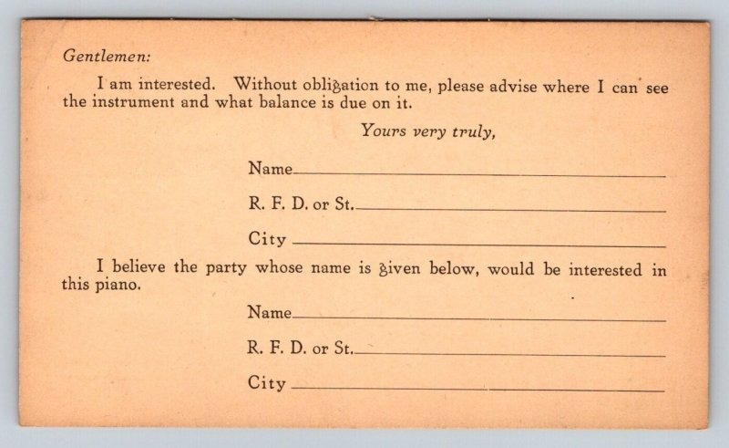 W. W. Kimball Co.  Chicago  Illinois   Postcard