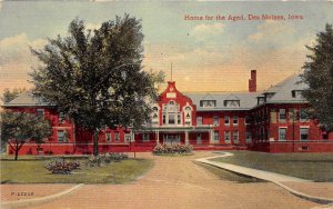 Des Moines Iowa 1914 Postcard Home For The Aged