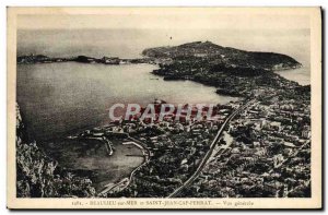 Old Postcard Beaulieu Sur Mer and Saint Jean Cap Ferrat Vue Generale