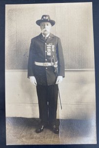 Mint USA Real Picture Postcard RPPC Civil War Veteran Portrait