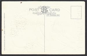 Easter Rabbit Postcard #82 Rabbit on Giant Egg Silver Background c.1910s