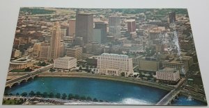 Aerial View Columbus Ohio Vintage Postcard