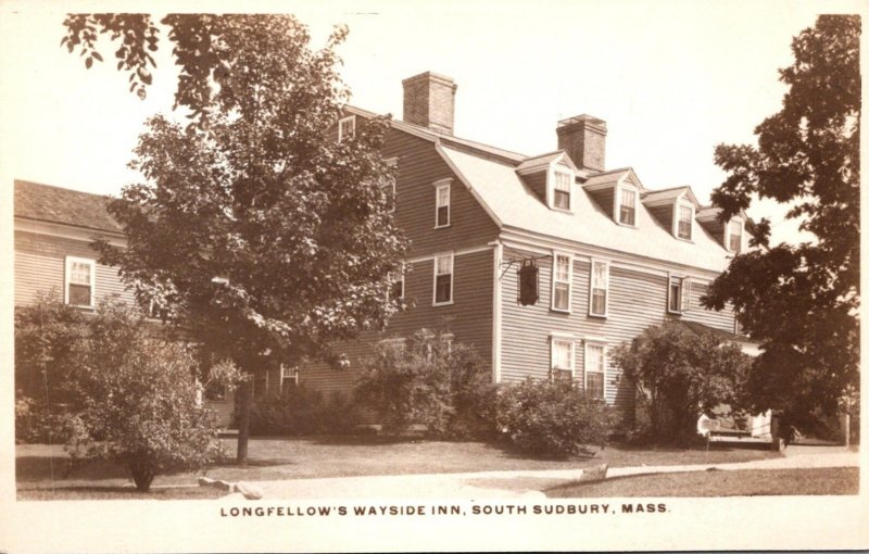 Massachusetts South Sudbury Longfellow's Wayside Inn Real Photo