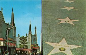 HOLLYWOOD, CA California   GRAUMAN'S~West Side Story~CLARK GABLE STAR  Postcard