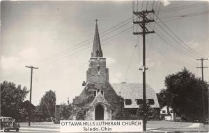 E15/ Toledo Ohio Real Photo RPPC Postcard 1950 Ottawa Hills Lutheran Church