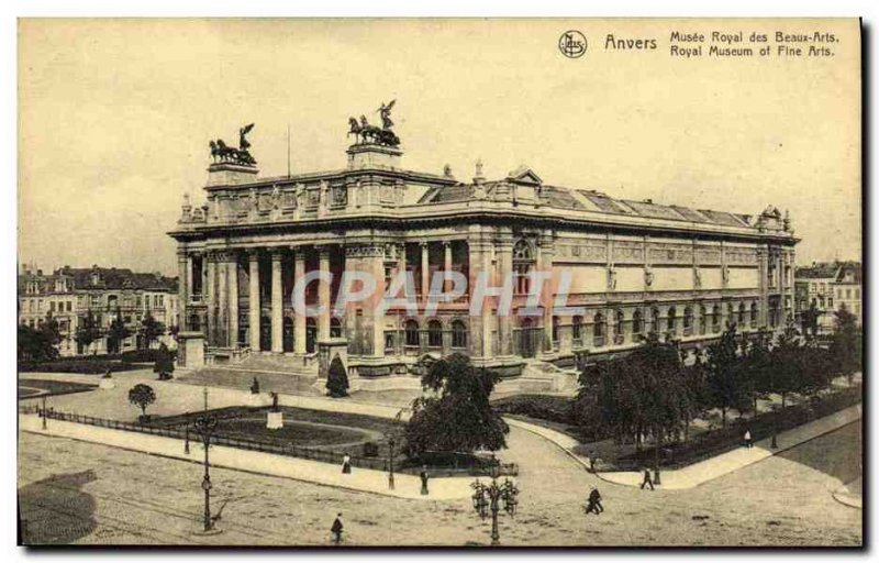 Old Postcard Antwerp Royal Museum of Fine Arts