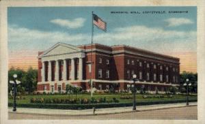 Memorial Hall Coffeyville KS Unused