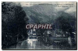 Old Postcard Dauphine Bourg d Osians The Shore and Mountain Villards