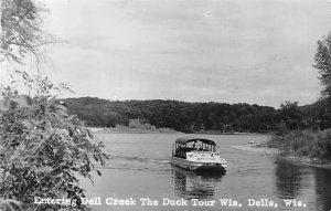 Entering Dell Creek The Duck Tour, Real Photo Wisconsin Dells WI 