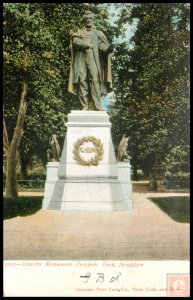 Lincoln Mounment Prospect Park, Brooklyn, NYC