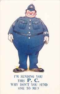 Humour Large Policeman Send Me A Card