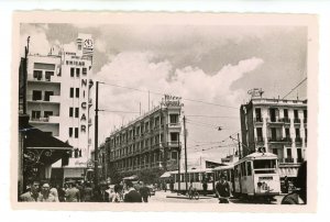 North Africa - Tunisia, Tunis. Anatole-France Square   RPPC  (crease)