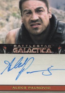 Aleks Paunovic Battlestar Galactica Sci Fi TV Show Hand Signed Photo Card