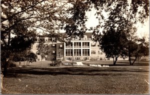 Real Photo Postcard Daniel Buck Hall in Mankato, Minnesota State University