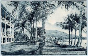 ISLAND of TABOGA, PANAMA  Central America   View of SANITARIUM  c1910s  Postcard