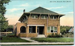 ROSWELL, NM New Mexico    ELK'S  CLUB   c1910s   Roswell Drug Co   Postcard