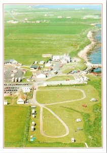 Caithness, Scotland  JOHN O'GROATS HOTEL & CARAVAN SITE Aerial View 4X6 Postcard