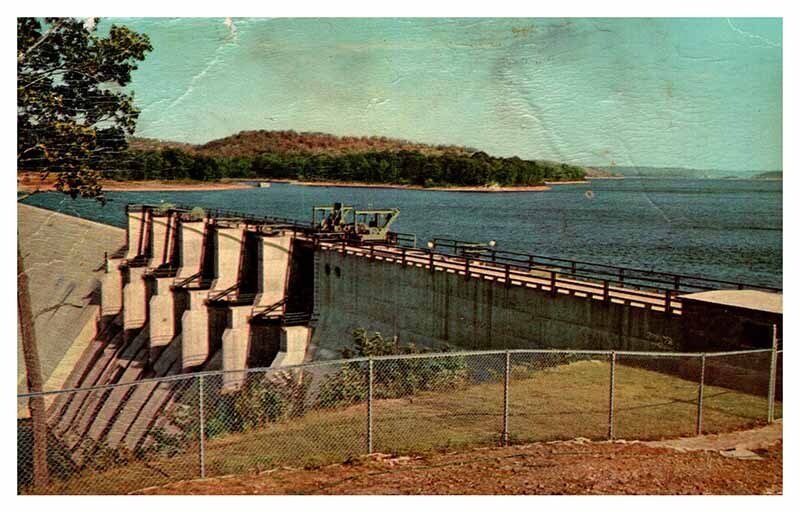 Postcard DAM SCENE Tulsa Oklahoma OK AR2437