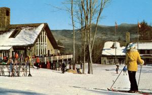 NH - Waterville Valley. Base Lodge on Mt. Tecumseh (Skiing)