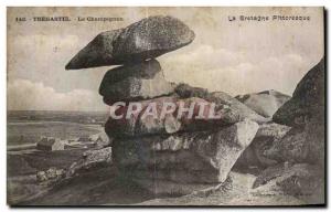 Old Postcard Tregastel Le Champignon