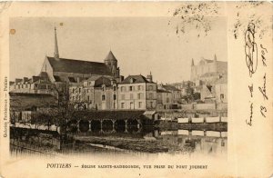 CPA POITIERS Église St-Radegonde vue du Pont (982877)