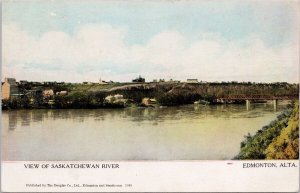 Edmonton Alberta Saskatchewan River AB Alta Douglas Co Postcard H32