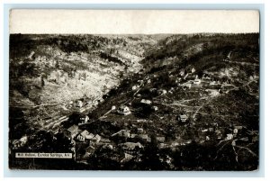 c1910's Aerial View Of Mill Hollow Eureka Springs Arkansas AK Antique Postcard